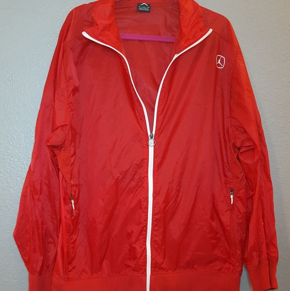 jordan red windbreaker